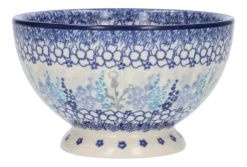 Kom Bunzlau Castle Delphinium Bowl on Foot 14,5 cm