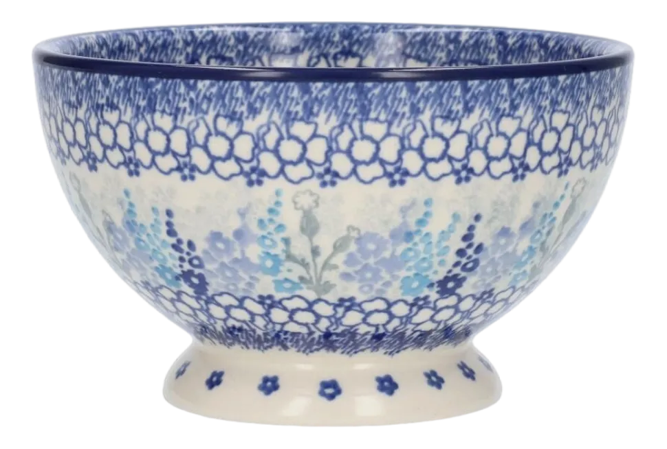 Kom Bunzlau Castle Delphinium Bowl on Foot 14,5 cm