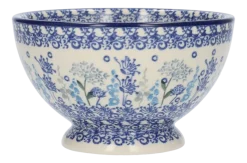 Kom Bunzlau Castle Floral Party Bowl on Foot 14,5 cm