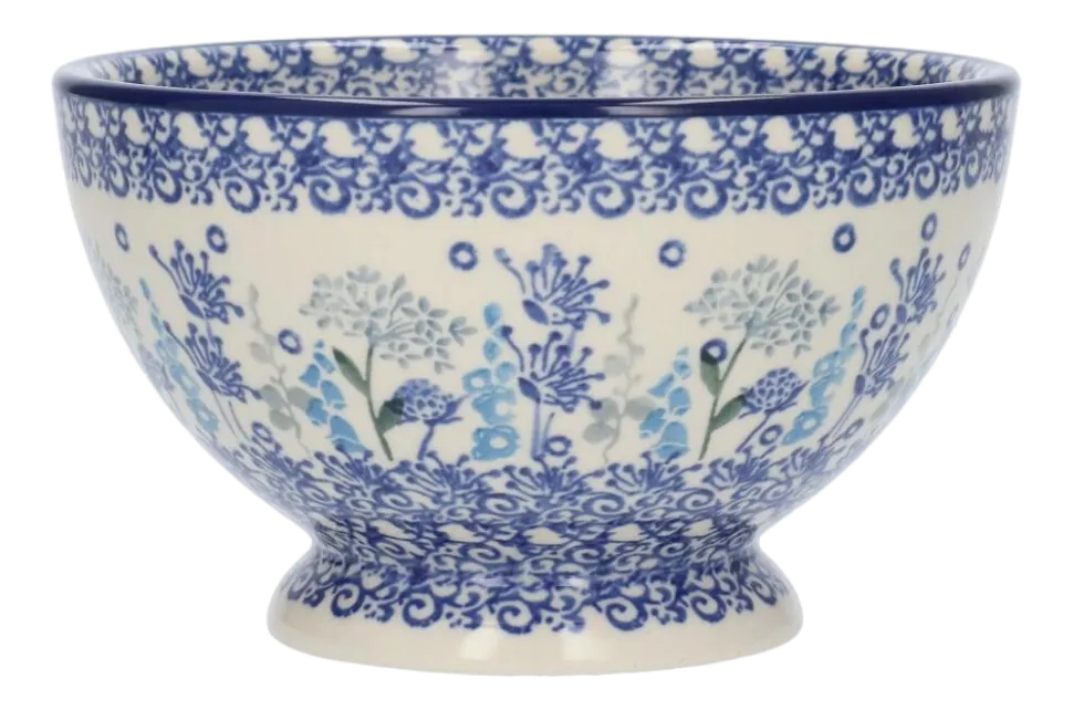 Kom Bunzlau Castle Floral Party Bowl on Foot 14,5 cm