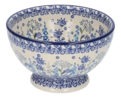 Kom Bunzlau Castle Floral Party Bowl on Foot 14,5 cm