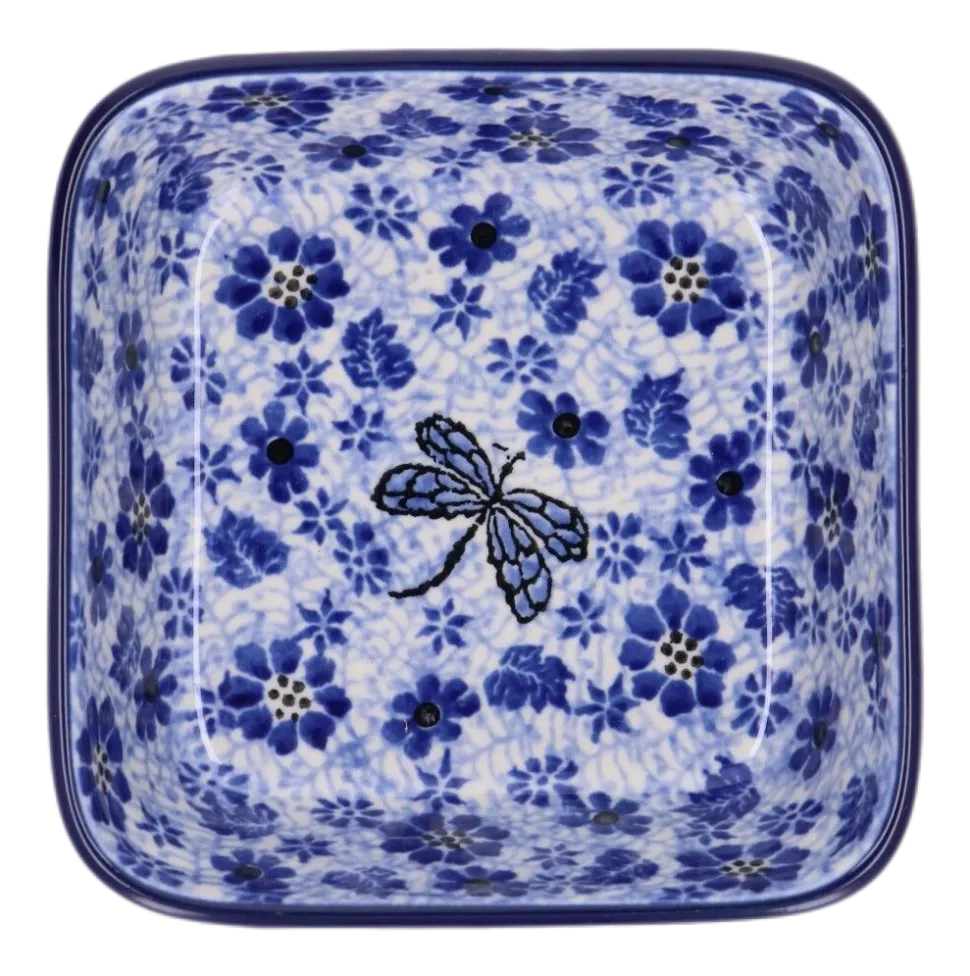 Kom Bunzlau Castle Vierkant Dragonfly (350 ml)