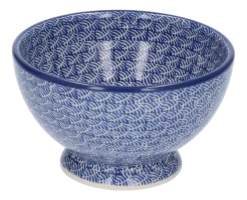 Bunzlau Castle Kom Waves Bowl on Foot 14,5 cm Clearance