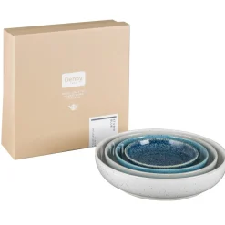 Kom Denby Studio Blue Nesting Bowl Mixed (Set van 4)