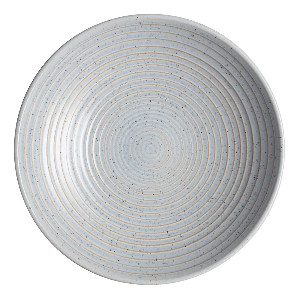 Denby Kom Studio Blue Ridged Pebble 1000 ml New