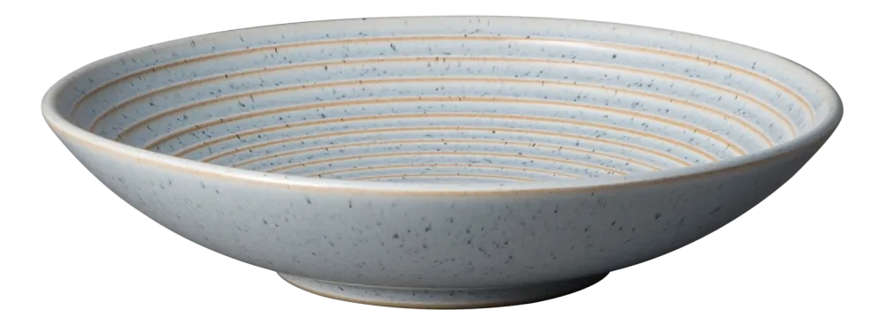 Denby Kom Studio Blue Ridged Pebble 1000 ml New