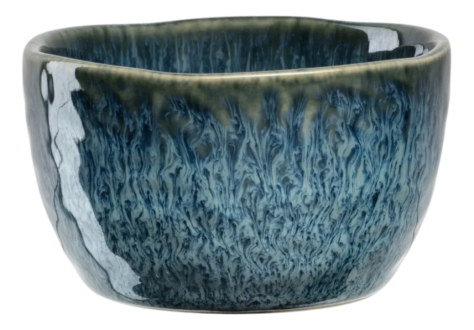 Kom Leonardo Matera Blauw 8 cm