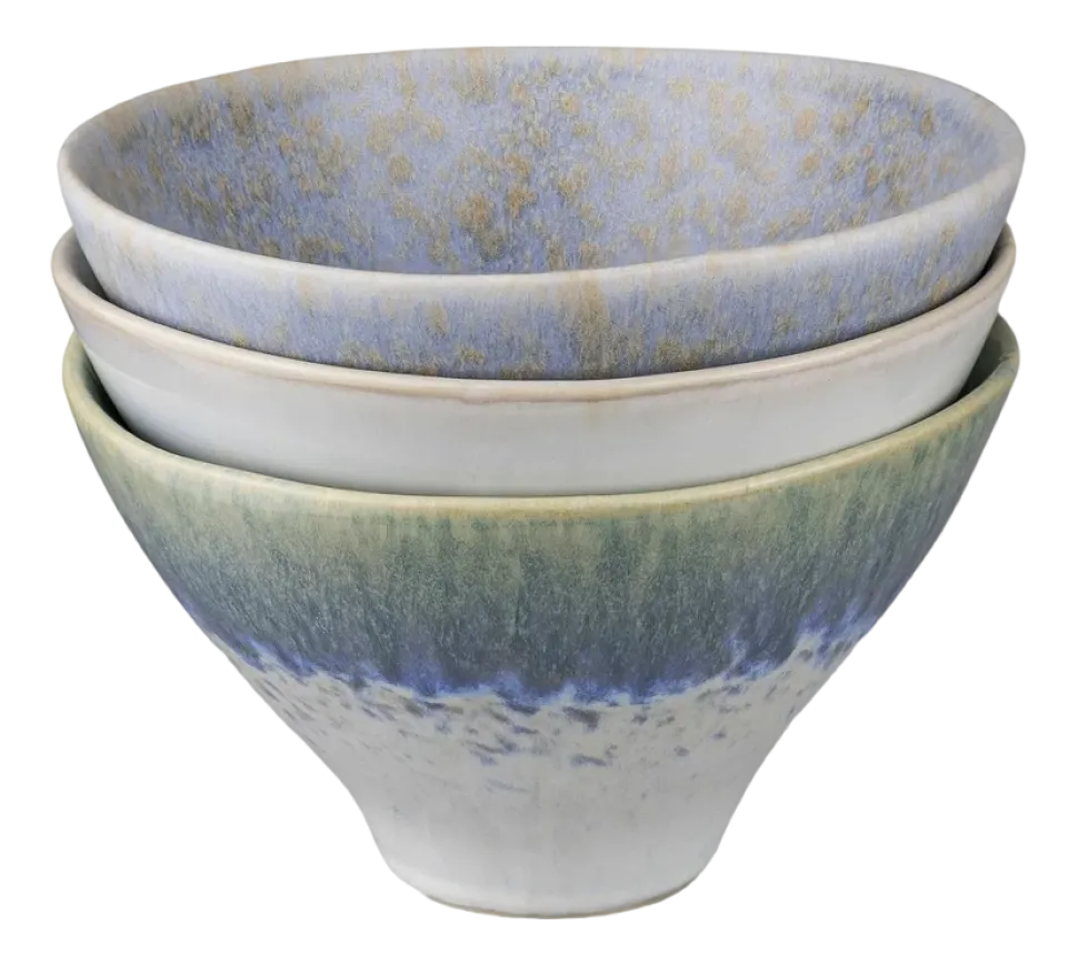 Kom Mette Ditmer Elements Medium Blue Tones (Set van 3)