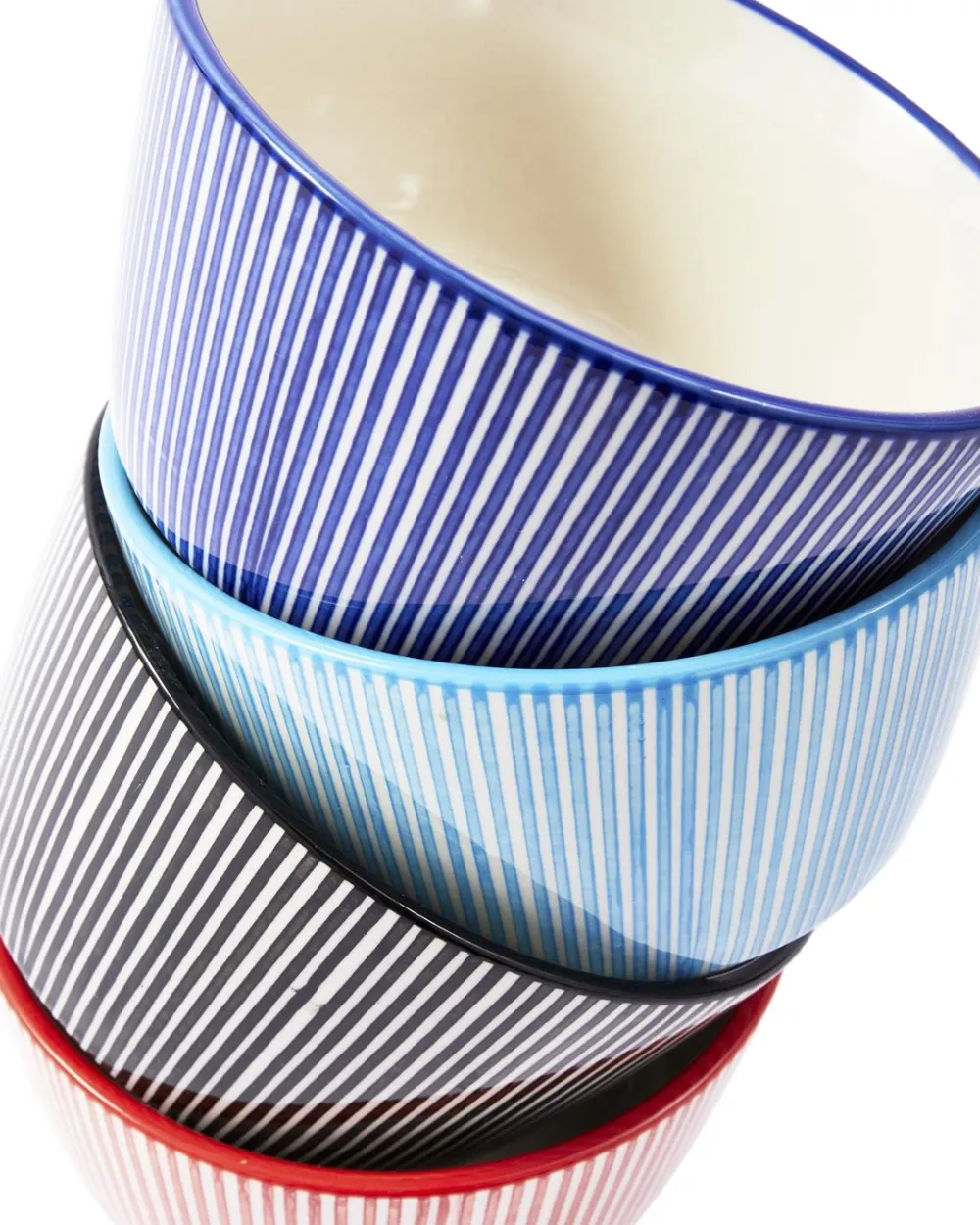 POLSPOTTEN Kom Marine Striped Multi (Set van 4) Best