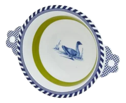 POLSPOTTEN Kom x Rijksmuseum Bird Patterned Green 17 cm Outlet
