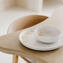 Kom Salt & Pepper Aquarel Desert Beige / Yellow 15,5 cm (Set van 4)