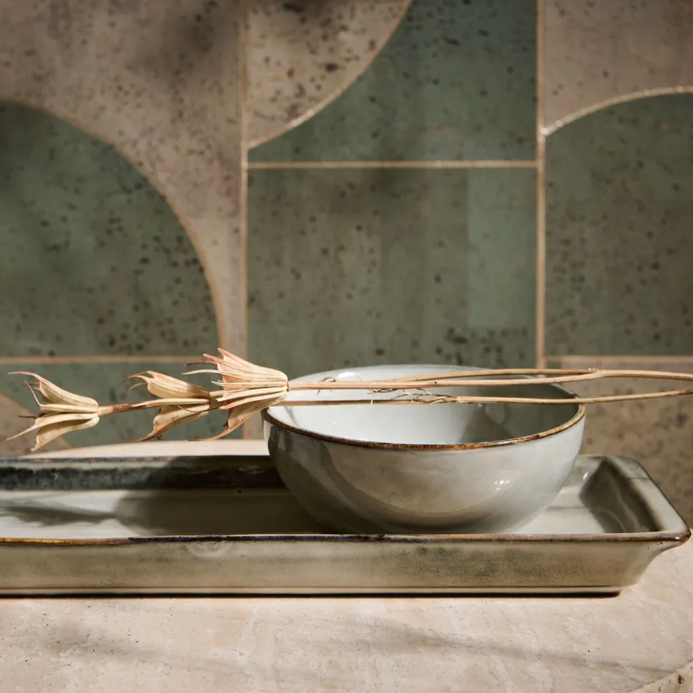 Kom Salt & Pepper Artisan Green 14 cm (Set van 4)