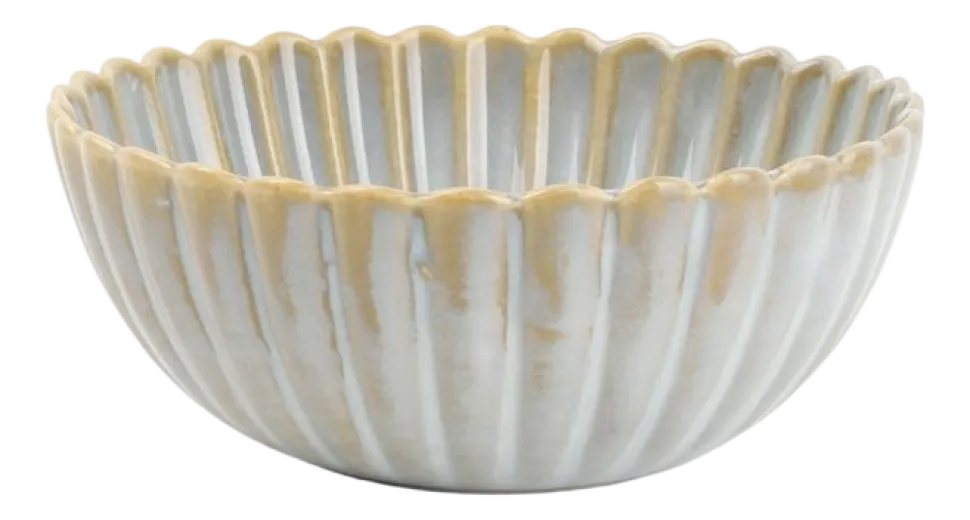Kom Salt & Pepper Lotus White 10 cm (Set van 4)