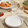 Salt & Pepper Kom Ora Gloss White / Black 22 cm (Set van 4) Outlet