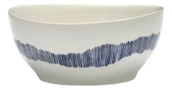 Kom Serax Feast Tableware By Ottolenghi White Blue S 16 cm