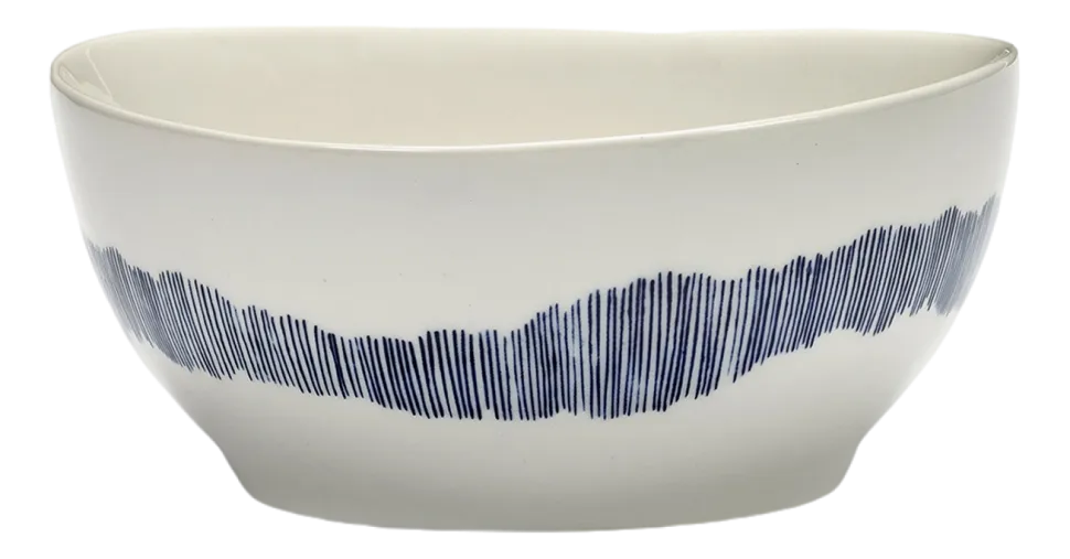 Kom Serax Feast Tableware By Ottolenghi White Blue S 16 cm