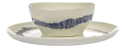 Kom Serax Feast Tableware By Ottolenghi White Blue S 16 cm
