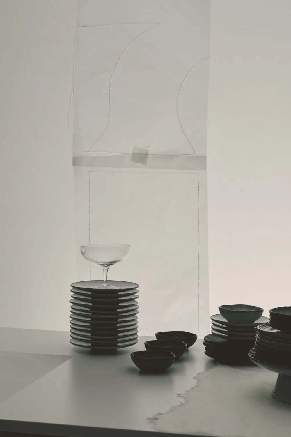 Serax Kom Inku Tableware Green M 11 cm Sale