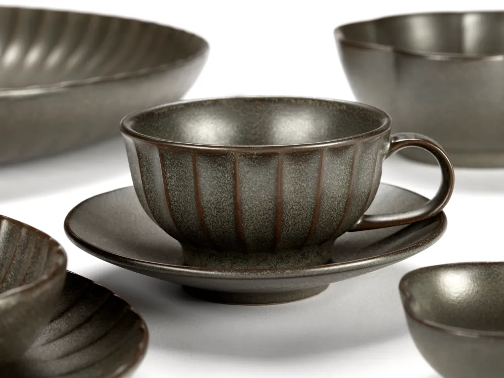 Serax Kom Inku Tableware Green M 11 cm Sale