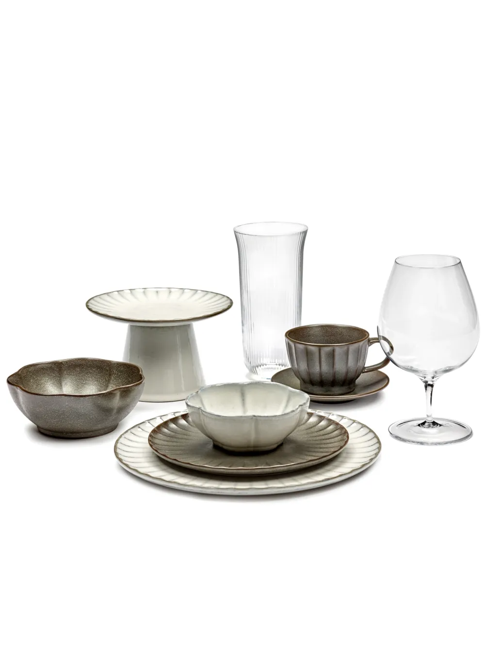 Serax Kom Inku Tableware White M 11 cm Best