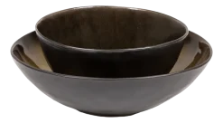 Kom Serax Pure Tableware By Pascale Naessens Black Green M 26 cm