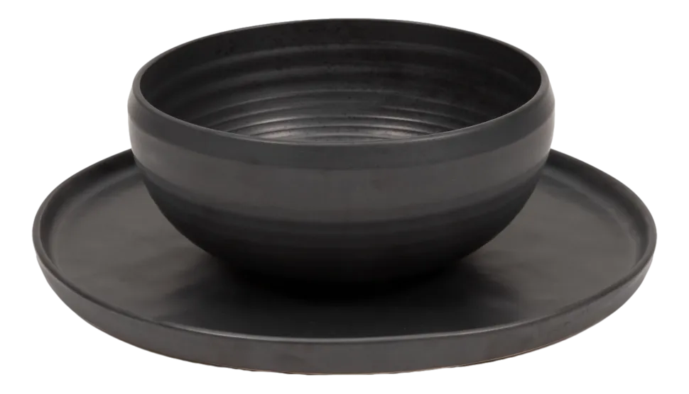 Kom Serax Pure Tableware By Pascale Naessens Black M 17,5 cm