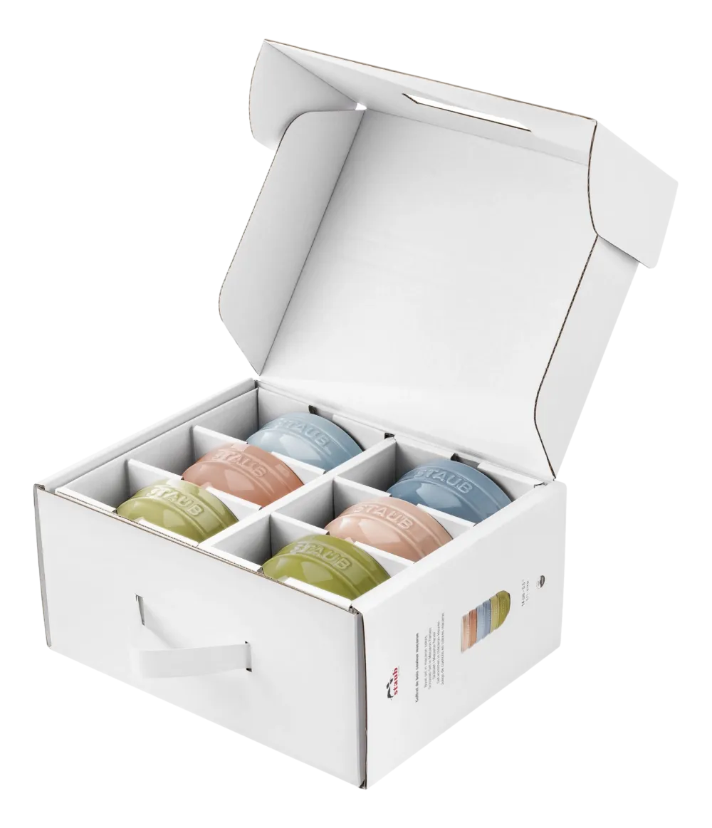 Staub Kom Ceramique Macaron Gietijzer 14 cm (Set van 6) Best
