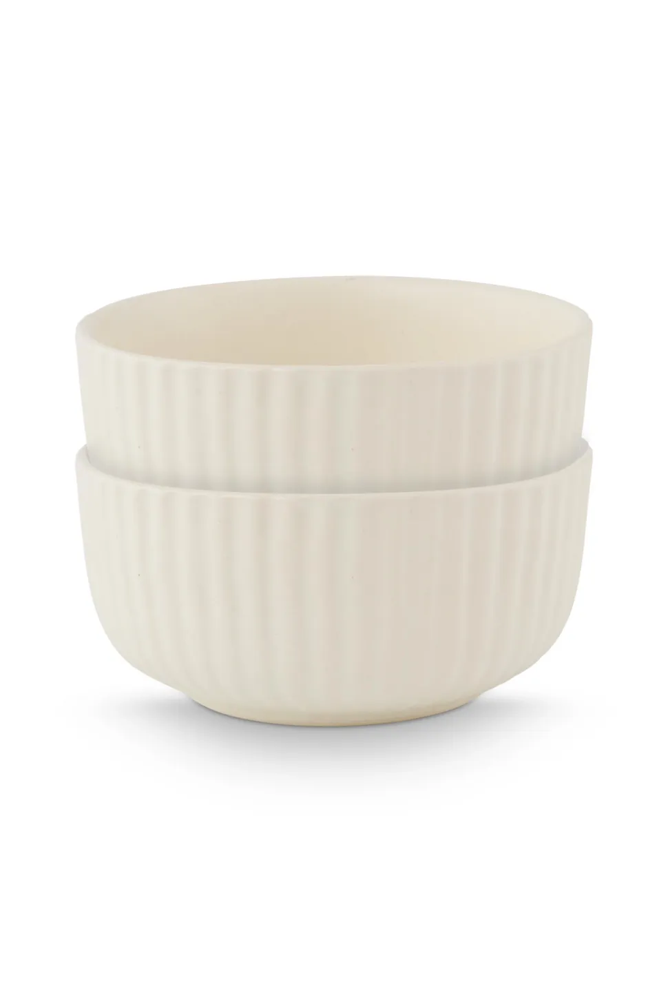 Kom vtwonen Bowls Ceramic Offwhite 15 cm (Set van 2)