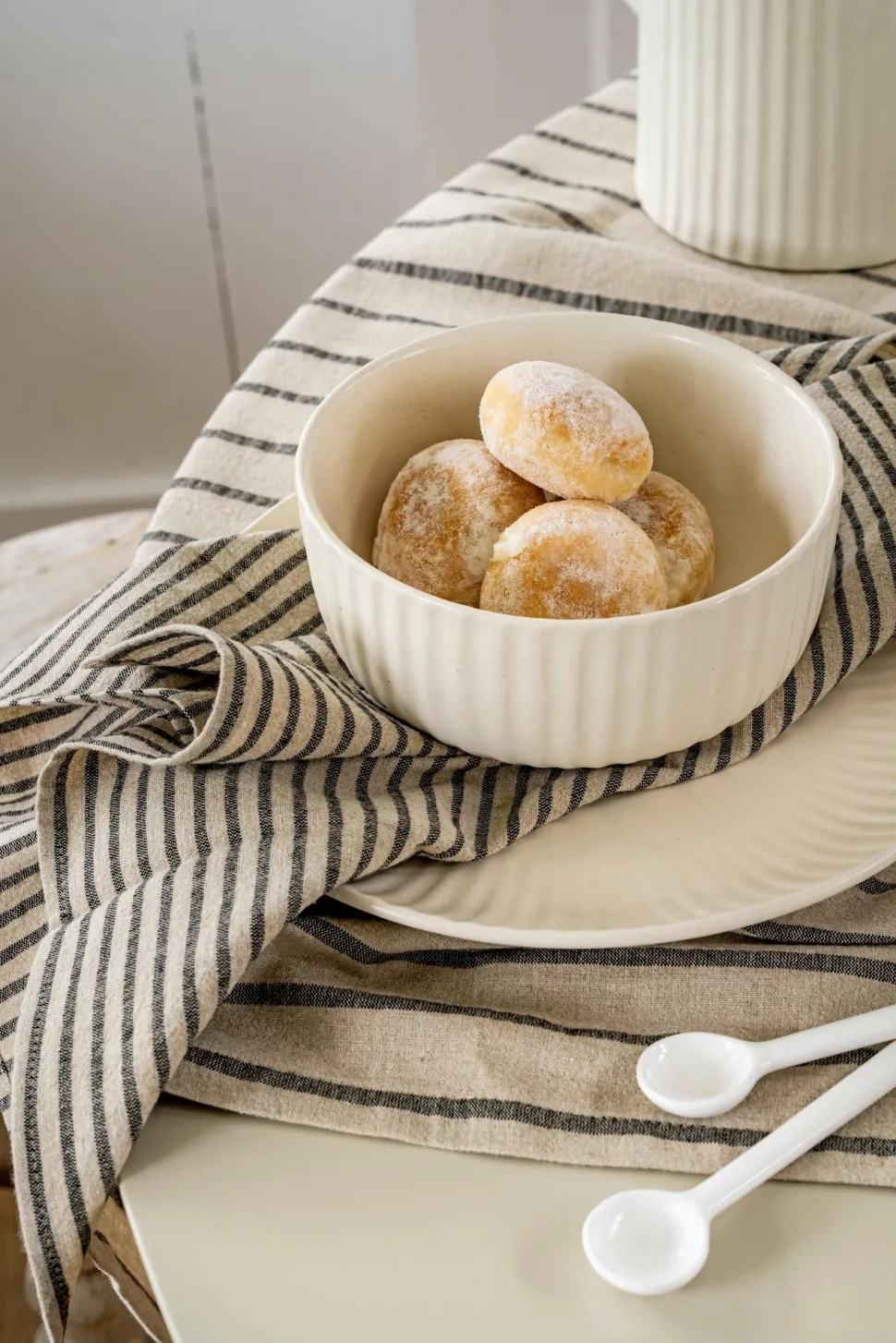 Kom vtwonen Bowls Ceramic Offwhite 15 cm (Set van 2)