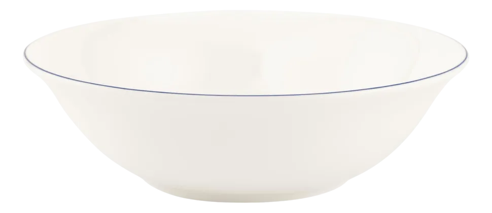 Kom vtwonen Bowl White-Blue Line 18 cm (Set van 6)