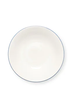 Kom vtwonen Bowl White-Blue Line 18 cm (Set van 6)