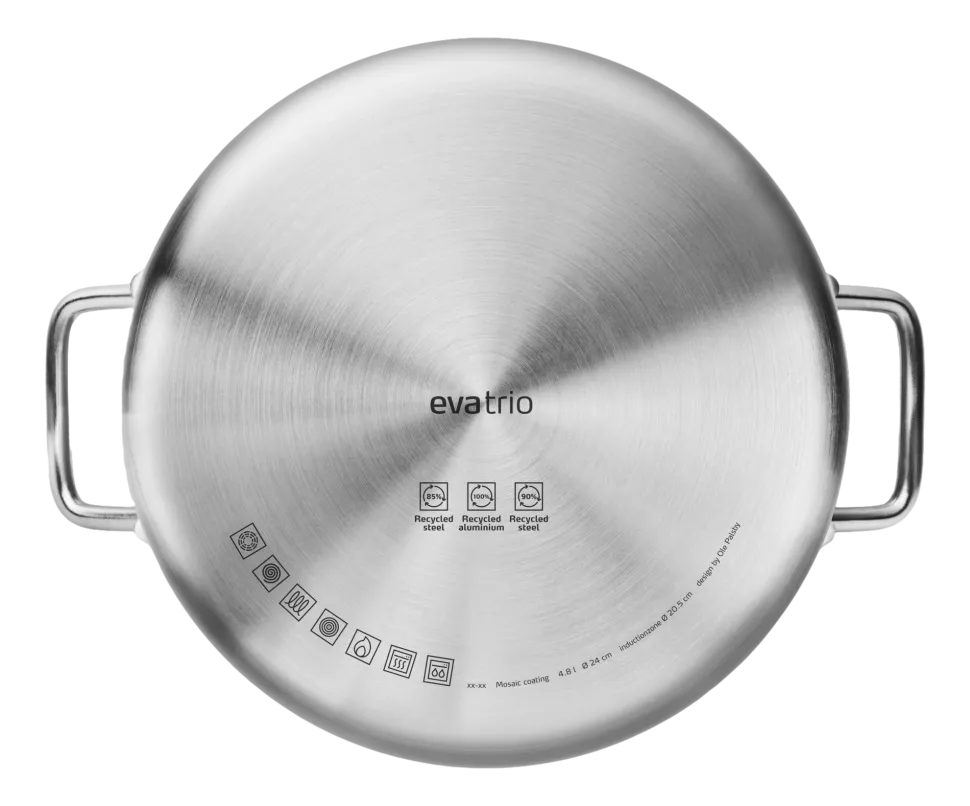 Kookpan Eva Trio Multi Mosaic Slip-Let Ceramic 4,8L