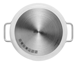 Kookpan Eva Trio White Line Ceramique Recycled Aluminium 7L