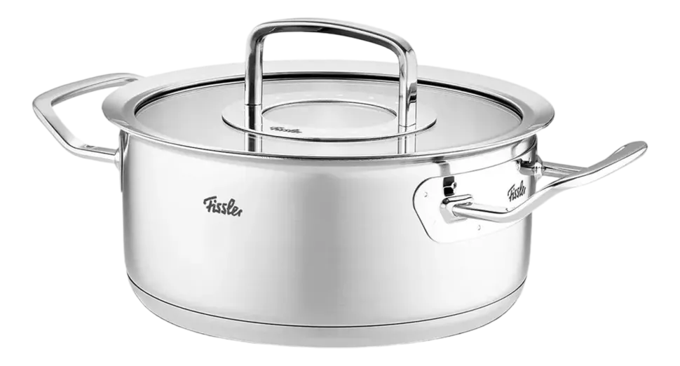 Kookpan Fissler Original Profi Collection Laag met RVS Glasdeksel 20 cm