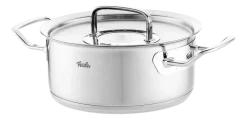 Fissler Kookpan Original Profi Collection Laag met RVS Deksel 16 cm