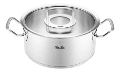 Fissler Kookpan Original Profi Collection Laag met RVS Glasdeksel 24 cm