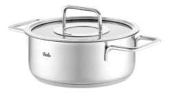 Fissler Kookpan Pure Collection Laag met Glasdeksel Outlet
