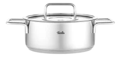 Fissler Kookpan Pure Collection Laag met Glasdeksel Outlet