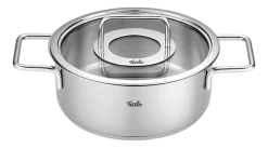 Fissler Kookpan Pure Collection Laag met Glasdeksel Outlet