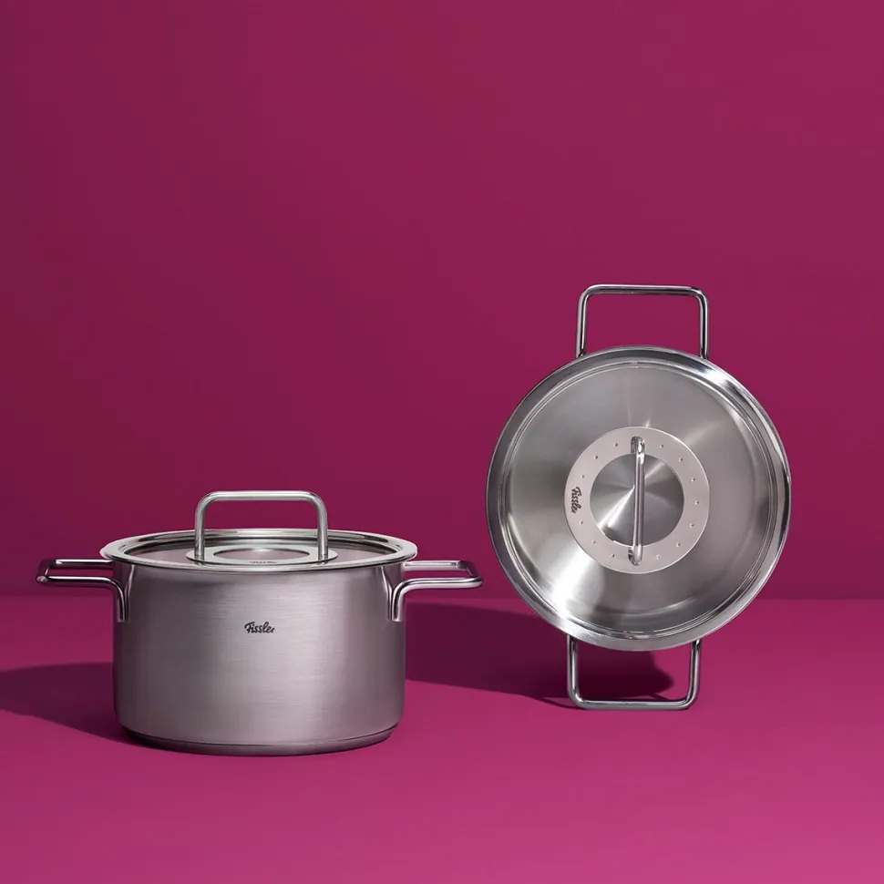 Kookpan Fissler Pure Collection Laag met Glasdeksel 20 cm