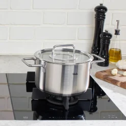 Kookpan Fissler Pure Collection Laag met Glasdeksel 20 cm