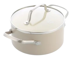 Kookpan Greenchef Nordics Met Keramische Antikleeflaag met deksel 20 cm