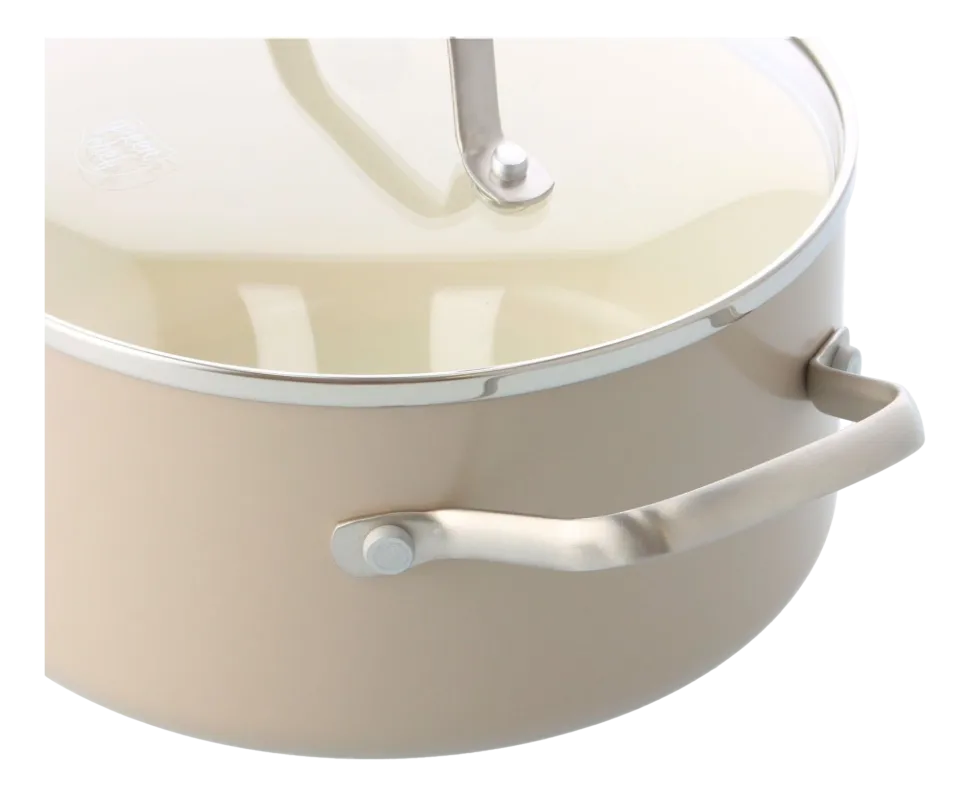 Kookpan Greenchef Nordics Met Keramische Antikleeflaag met deksel 20 cm