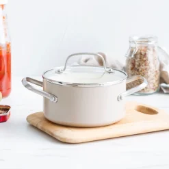 GreenChef Kookpan Nordics Met Keramische Antikleeflaag met deksel New