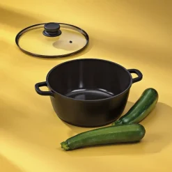 Kela Kookpan Atura Met Deksel Zwart 3,2 L Discount