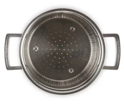 Le Creuset Kookpan Magnetik Met Stoominzet Inox 20 cm Discount