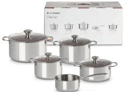 Le Creuset Kookpannenset Plus kookpan + lage kookpan + steelpan (5-delige set) Online