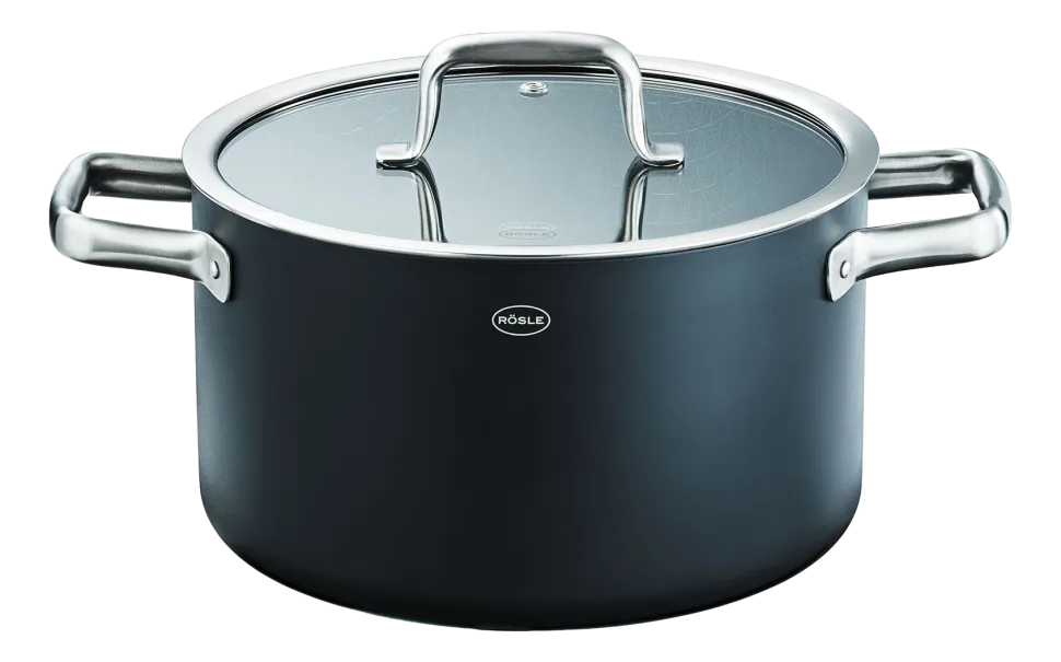 Kookpan Rösle ProNero Ebonic met Deksel 24 cm