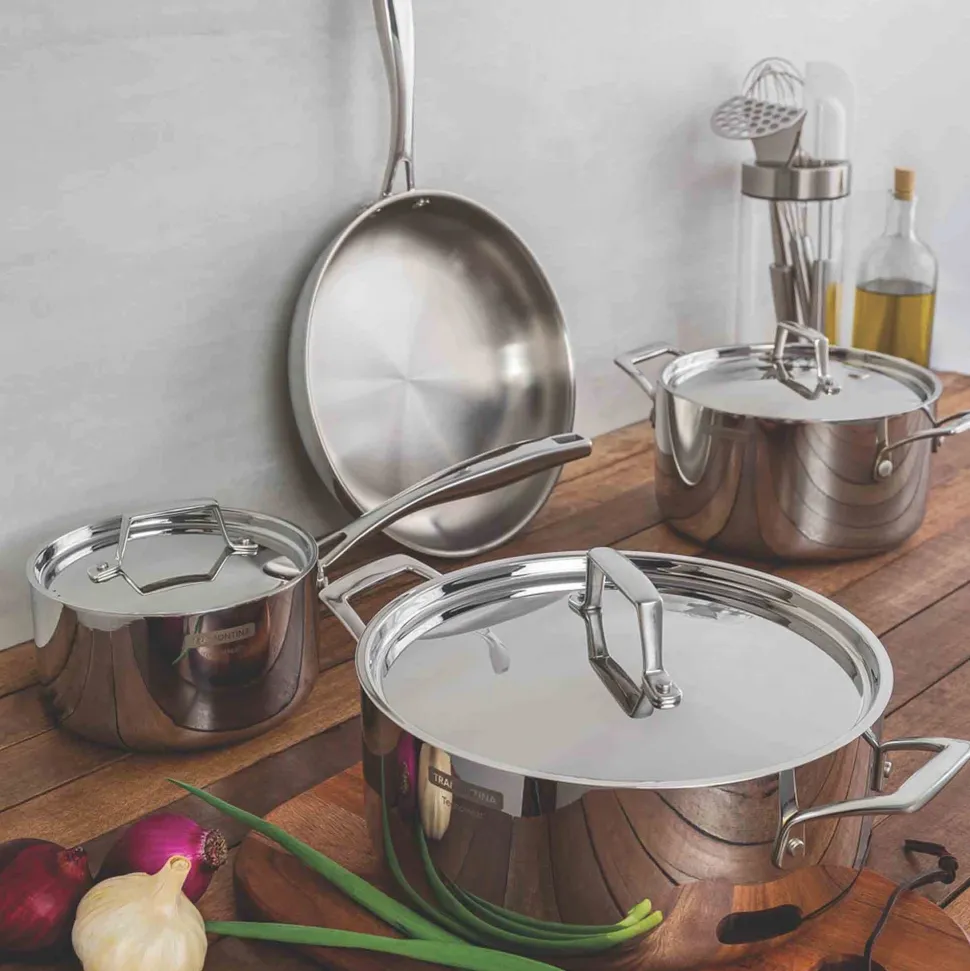 Kookpan Tramontina Grano 3-Laags Zilver 20 cm