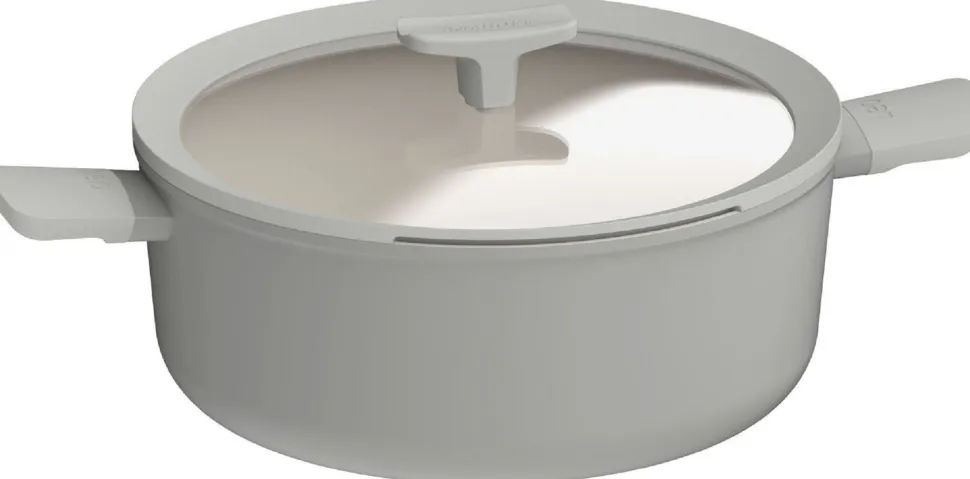 Kookpot BergHOFF Leo Recycled Balance met Deksel Antikleef 28 cm Moonmist Gray